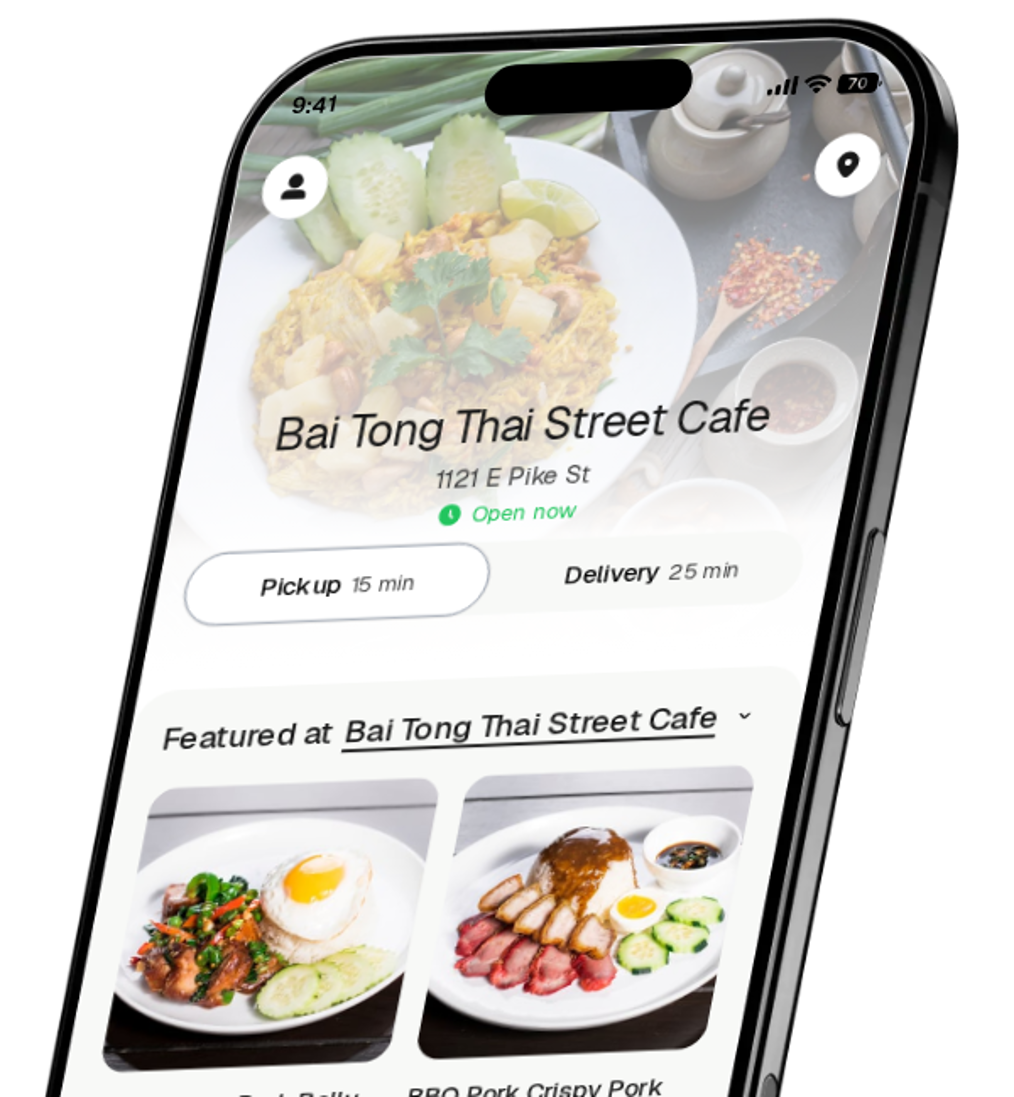 Bai Tong Thai Street Cafe app preview