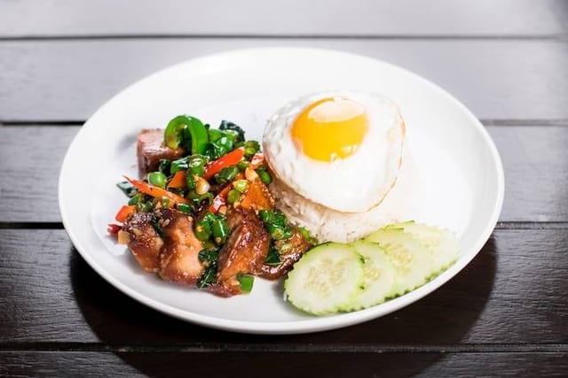 Crispy pork belly.
