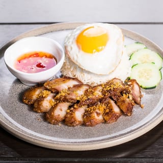 Deep-Fried Pork Belly over Rice